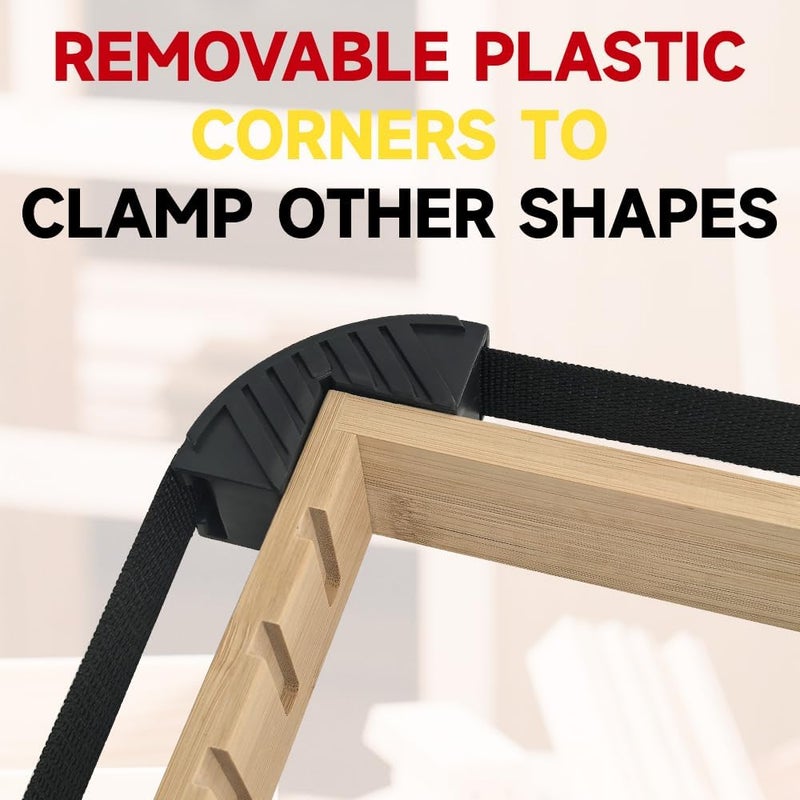 SUGOOE Band Clamps, Frame Quick Release Strap Clamps with 4 Corner Claws, Picture Frame Clamps for Woodworking - Image 5